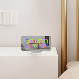 Maxbell Bedroom LED Alarm Clock Desk Clock Stylish for Desktop Apartment Living Room