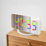 Maxbell Bedroom LED Alarm Clock Desk Clock Stylish for Desktop Apartment Living Room