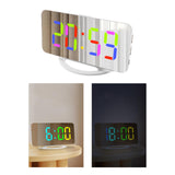 Maxbell Bedroom LED Alarm Clock Desk Clock Stylish for Desktop Apartment Living Room