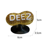 Maxbell Peanut Statue Collectible Creative Nut Sculpture for Bedroom Home Decoration