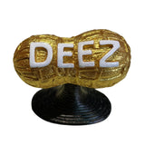 Maxbell Peanut Statue Collectible Creative Nut Sculpture for Bedroom Home Decoration