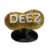 Maxbell Peanut Statue Collectible Creative Nut Sculpture for Bedroom Home Decoration