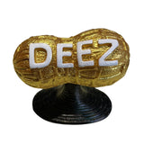 Maxbell Peanut Statue Collectible Creative Nut Sculpture for Bedroom Home Decoration