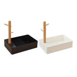 Maxbell Keys Storage Tray Japanese Style with Branch for Cufflinks Sundries Bracelet Black