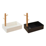 Maxbell Keys Storage Tray Japanese Style with Branch for Cufflinks Sundries Bracelet Black