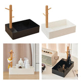 Maxbell Keys Storage Tray Japanese Style with Branch for Cufflinks Sundries Bracelet Black