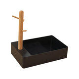 Maxbell Keys Storage Tray Japanese Style with Branch for Cufflinks Sundries Bracelet Black