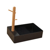 Maxbell Keys Storage Tray Japanese Style with Branch for Cufflinks Sundries Bracelet Black