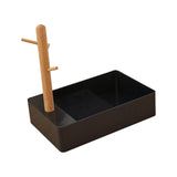 Maxbell Keys Storage Tray Japanese Style with Branch for Cufflinks Sundries Bracelet Black