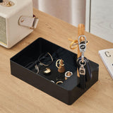 Maxbell Keys Storage Tray Japanese Style with Branch for Cufflinks Sundries Bracelet Black