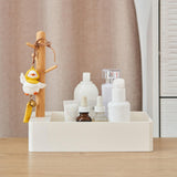 Maxbell Keys Storage Tray Japanese Style with Branch for Cufflinks Sundries Bracelet White