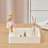 Maxbell Keys Storage Tray Japanese Style with Branch for Cufflinks Sundries Bracelet White
