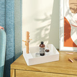 Maxbell Keys Storage Tray Japanese Style with Branch for Cufflinks Sundries Bracelet White