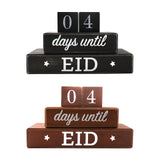 Maxbell Ramadan Advent Calendar Wooden DIY for Celebrations Living Room Eid Decor
