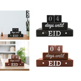 Maxbell Ramadan Advent Calendar Wooden DIY for Celebrations Living Room Eid Decor