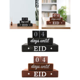 Maxbell Ramadan Advent Calendar Wooden DIY for Celebrations Living Room Eid Decor