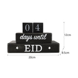 Maxbell Ramadan Advent Calendar Wooden DIY for Celebrations Living Room Eid Decor