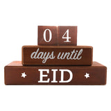 Maxbell Ramadan Advent Calendar Wooden DIY for Celebrations Living Room Eid Decor