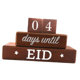 Maxbell Ramadan Advent Calendar Wooden DIY for Celebrations Living Room Eid Decor