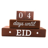 Maxbell Ramadan Advent Calendar Wooden DIY for Celebrations Living Room Eid Decor