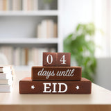 Maxbell Ramadan Advent Calendar Wooden DIY for Celebrations Living Room Eid Decor