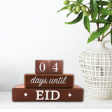 Maxbell Ramadan Advent Calendar Wooden DIY for Celebrations Living Room Eid Decor