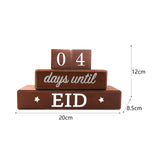 Maxbell Ramadan Advent Calendar Wooden DIY for Celebrations Living Room Eid Decor