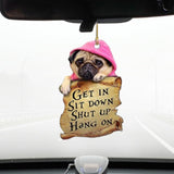 Maxbell Cute Dog Hanging Ornament Car Rearview Mirror Pendant for Bedroom Restaurant Style A