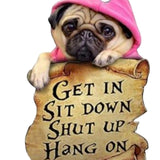 Maxbell Cute Dog Hanging Ornament Car Rearview Mirror Pendant for Bedroom Restaurant Style A