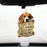 Maxbell Cute Dog Hanging Ornament Car Rearview Mirror Pendant for Bedroom Restaurant Style B