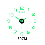 Maxbell Luminous Wall Clock Stickers Decoration DIY Wall Clock for Bedroom Home Wall