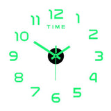 Maxbell Luminous Wall Clock Stickers Decoration DIY Wall Clock for Bedroom Home Wall