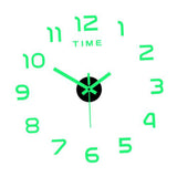 Maxbell Luminous Wall Clock Stickers Decoration DIY Wall Clock for Bedroom Home Wall