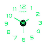 Maxbell Luminous Wall Clock Stickers Decoration DIY Wall Clock for Bedroom Home Wall