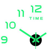 Maxbell Luminous Wall Clock Stickers Decoration DIY Wall Clock for Bedroom Home Wall
