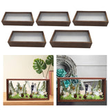 Maxbell Wood Shadow Box Frame Dried Flower Display Case for Tickets Awards Artwork