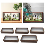 Maxbell Wood Shadow Box Frame Dried Flower Display Case for Tickets Awards Artwork