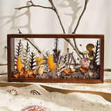 Maxbell Wood Shadow Box Frame Dried Flower Display Case for Tickets Awards Artwork