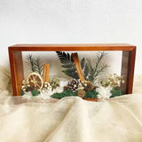 Maxbell Wood Shadow Box Frame Dried Flower Display Case for Tickets Awards Artwork