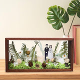 Maxbell Wood Shadow Box Frame Dried Flower Display Case for Tickets Awards Artwork