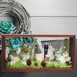 Maxbell Wood Shadow Box Frame Dried Flower Display Case for Tickets Awards Artwork