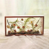 Maxbell Wood Shadow Box Frame Dried Flower Display Case for Tickets Awards Artwork