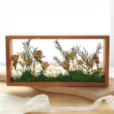 Maxbell Wood Shadow Box Frame Dried Flower Display Case for Tickets Awards Artwork