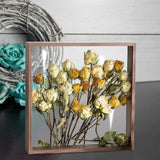 Maxbell Dried Flower Display Case Wood Shadow Box Frame for Keepsake Wedding Photos