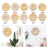 Maxbell Wall Hanging Clock Sparkling Bling Creative Mute for Home Living Room Office Style A