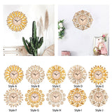 Maxbell Wall Hanging Clock Sparkling Bling Creative Mute for Home Living Room Office Style A