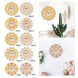 Maxbell Wall Hanging Clock Sparkling Bling Creative Mute for Home Living Room Office Style A