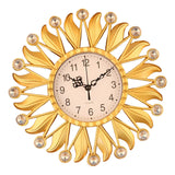 Maxbell Wall Hanging Clock Sparkling Bling Creative Mute for Home Living Room Office Style A