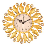 Maxbell Wall Hanging Clock Sparkling Bling Creative Mute for Home Living Room Office Style A
