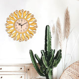 Maxbell Wall Hanging Clock Sparkling Bling Creative Mute for Home Living Room Office Style A